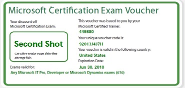 Contact me for Second Shot discount vouchers on Microsoft Certification Exams! Contact me for discount vouchers on Microsoft Certification Exams!